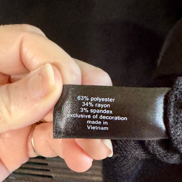 Lane Bryant Dress Womens Plus Size 22-24 Black/white Poly/Rayon Stretch  sku3364 - Picture 4 of 12